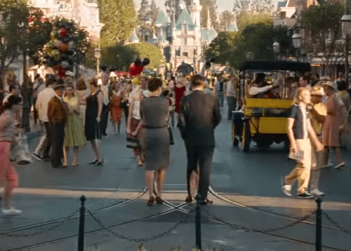 Pamela Travers in Disneyland.