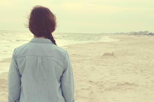A person at the beach.