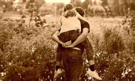 A man and his daughter.