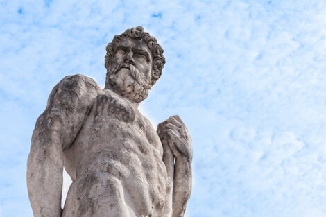 A statue of Heracles.