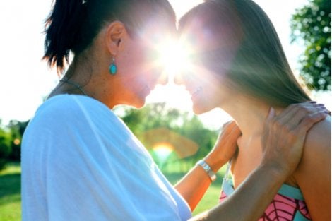 A daughter saying thanks, mom, for being there.