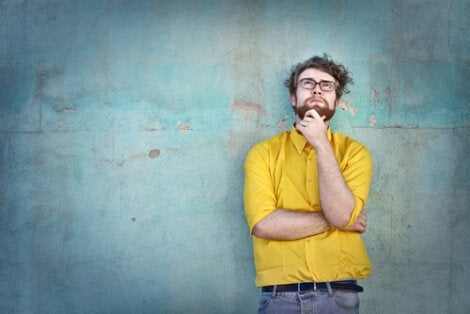 A man thinking.