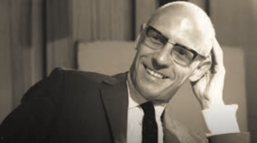 A picture of Michel Foucault.