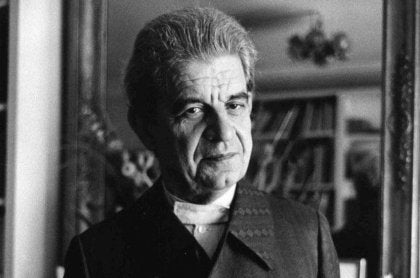 A photo of Jacques Lacan.
