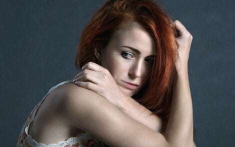 A woman suffering from insecurity and low self-esteem.