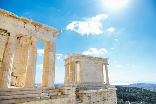 Some ruins in Athens.