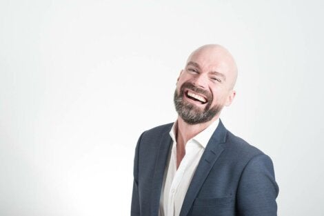 A guy with a big smile.