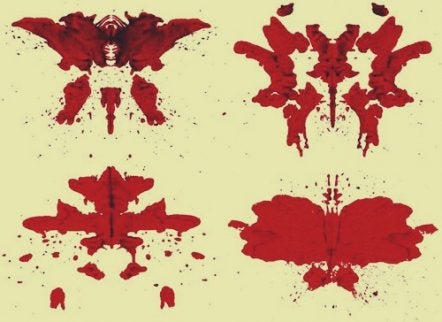 Ink blots.