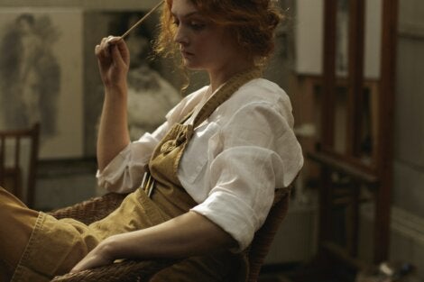 A woman suffering from moral disconnection.