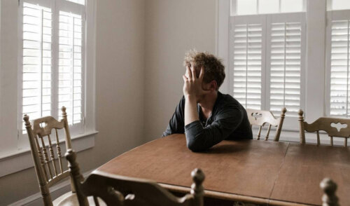 A distressed man.