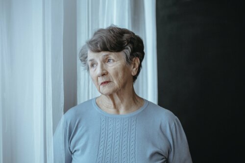 A woman thinking.