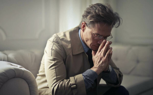 A worried man.