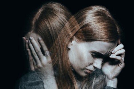 A woman with schizophrenia.