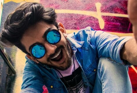 A young guy with hypomania.