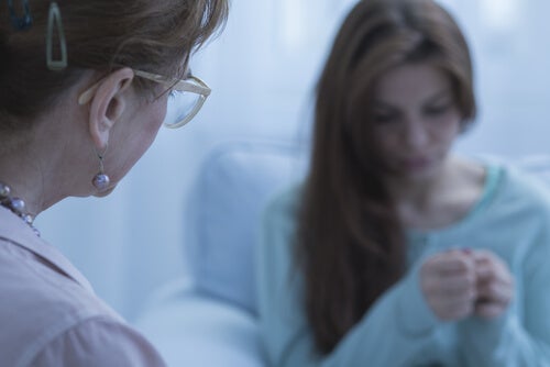 A doctor and a patient.