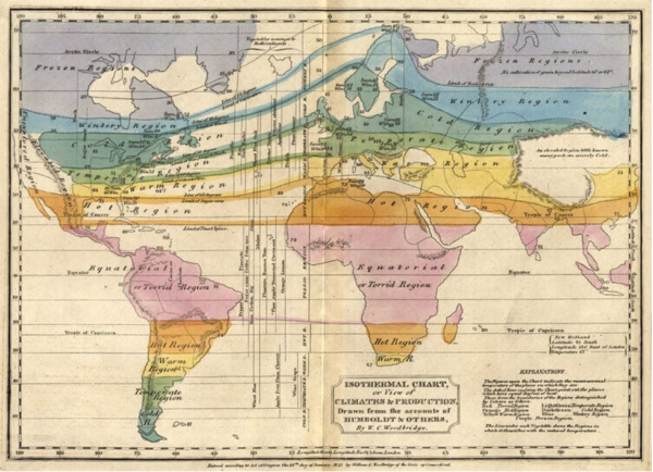 An isothermal map of the world.