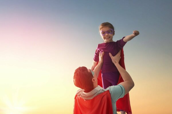 A child superhero.