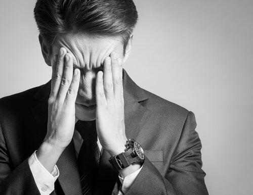 A stressed man.