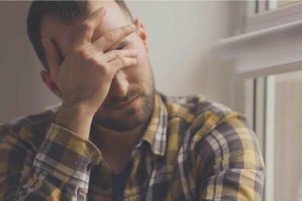 A stressed man.