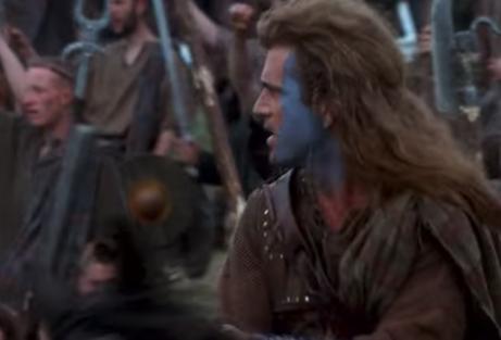 A scene from Braveheart.