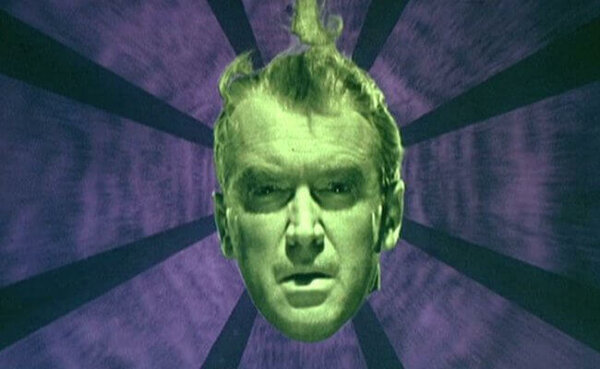 James Stewart experiencing vertigo.