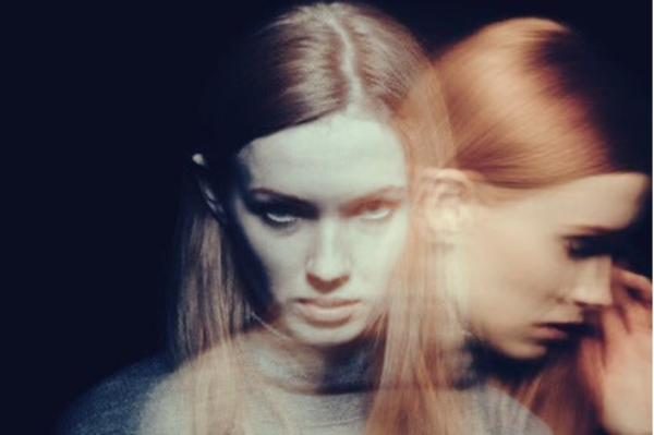 Two images of a woman.