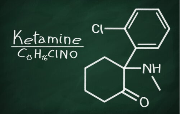 Diagram showing make-up of ketamine.