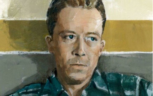 A painting of Albert Camus.