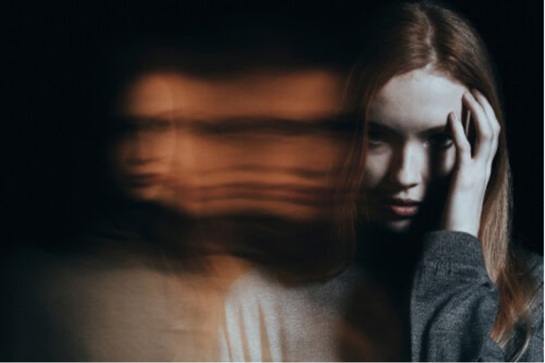 A mentally distressed woman.