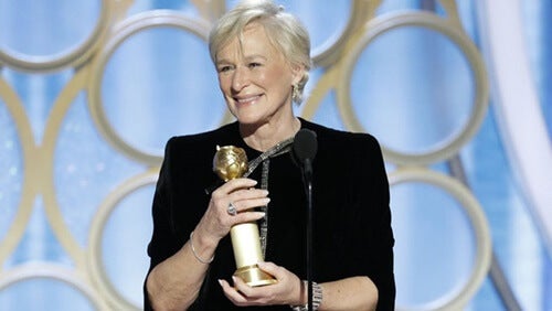 De actrice heeft een prijs gewonnen