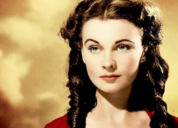 Vivien Leigh looking away.