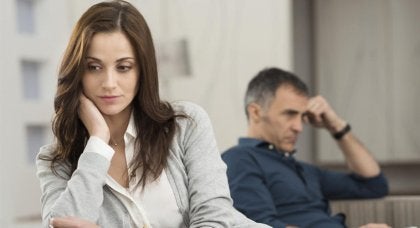 A couple talking about conflict in long-term relationships.