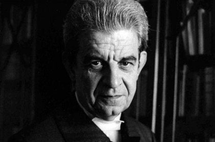 A photo of Jacques Lacan.