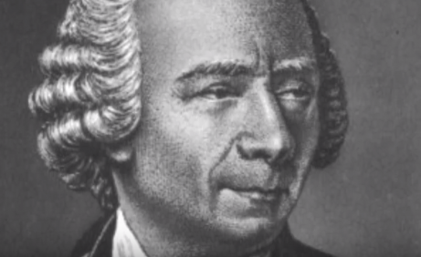 A black and white of Leonhard Euler.