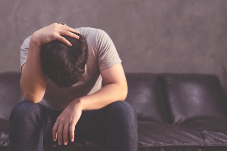 A depressed man.
