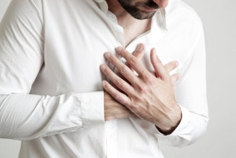 A man with cardiophobia.
