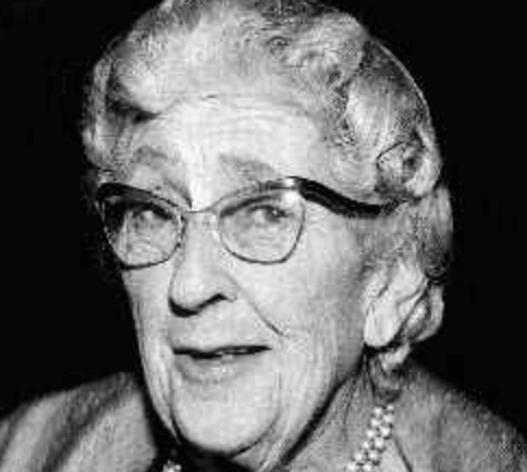 Agatha Christie in old age.