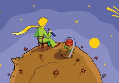 An illustration from The Little Prince.