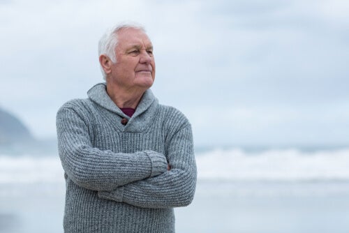 A man by the sea.