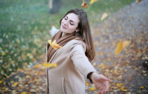 A happy woman.