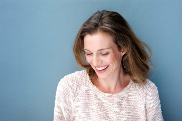A happy woman.