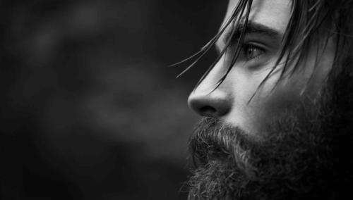 A man in silent pain.