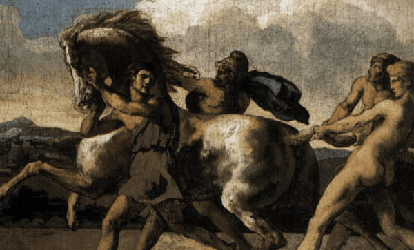 The Capture of a Wild Horse.