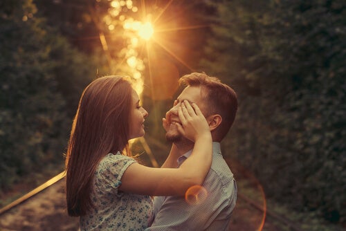 A couple in love.