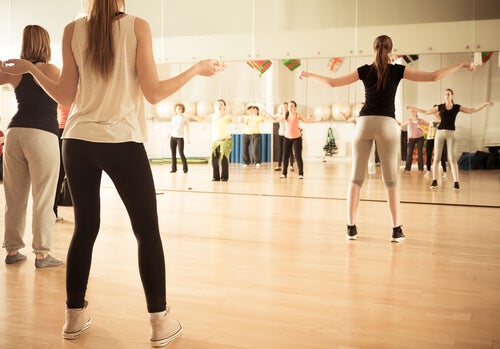 A dance therapy class.