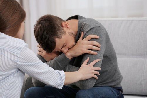 A depressed man.