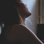 A depressed woman.
