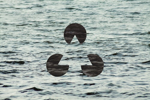 A body of water with Gestalt symbol related to Max Wertheimer.