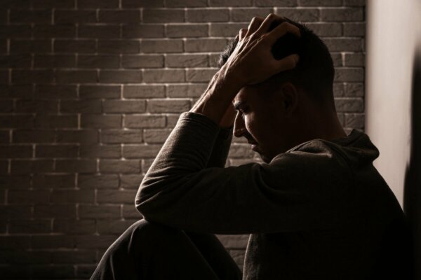 Image of anxious man.