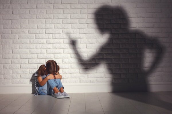 An abused child.